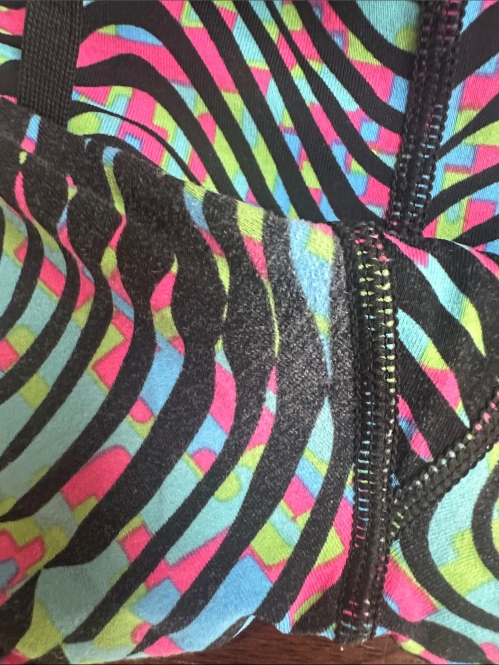 Nike Dri-Fit Multi-Color Zebra Print Running Leggings